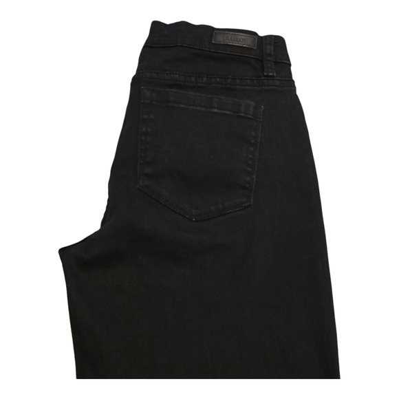 Blank NYC Jeans Womens 28 Black Intro Skinny Distressed Raw Hem Grunge Chic Y2K - Picture 8 of 13